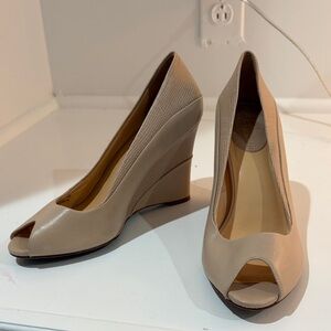 Cole Haan Tan Wedges
